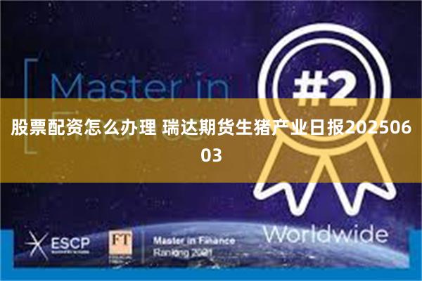 股票配资怎么办理 瑞达期货生猪产业日报20250603