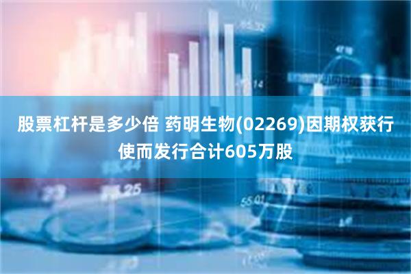 股票杠杆是多少倍 药明生物(02269)因期权获行使而发行合计605万股